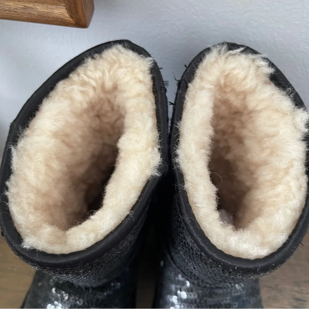 UGG Black Sequin Winter Boots